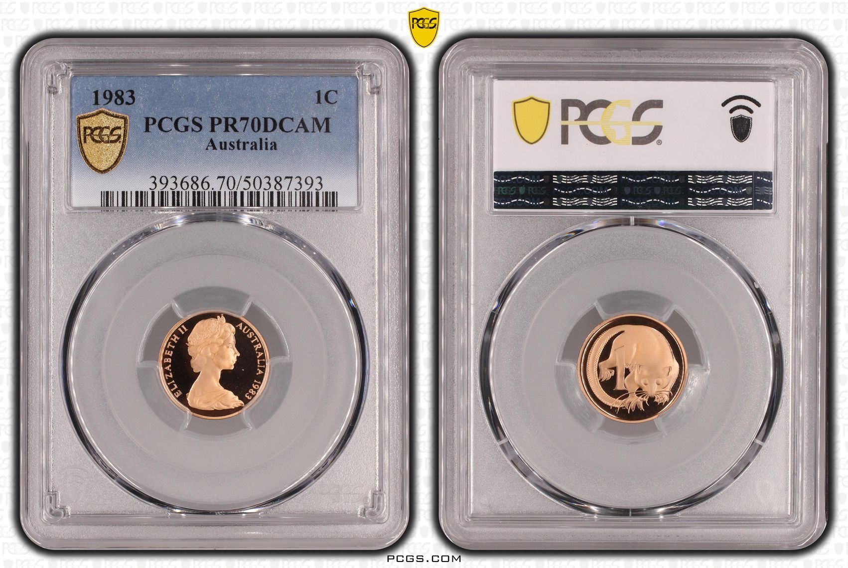 One Cent, 1983, Pcgs Pr70dcam