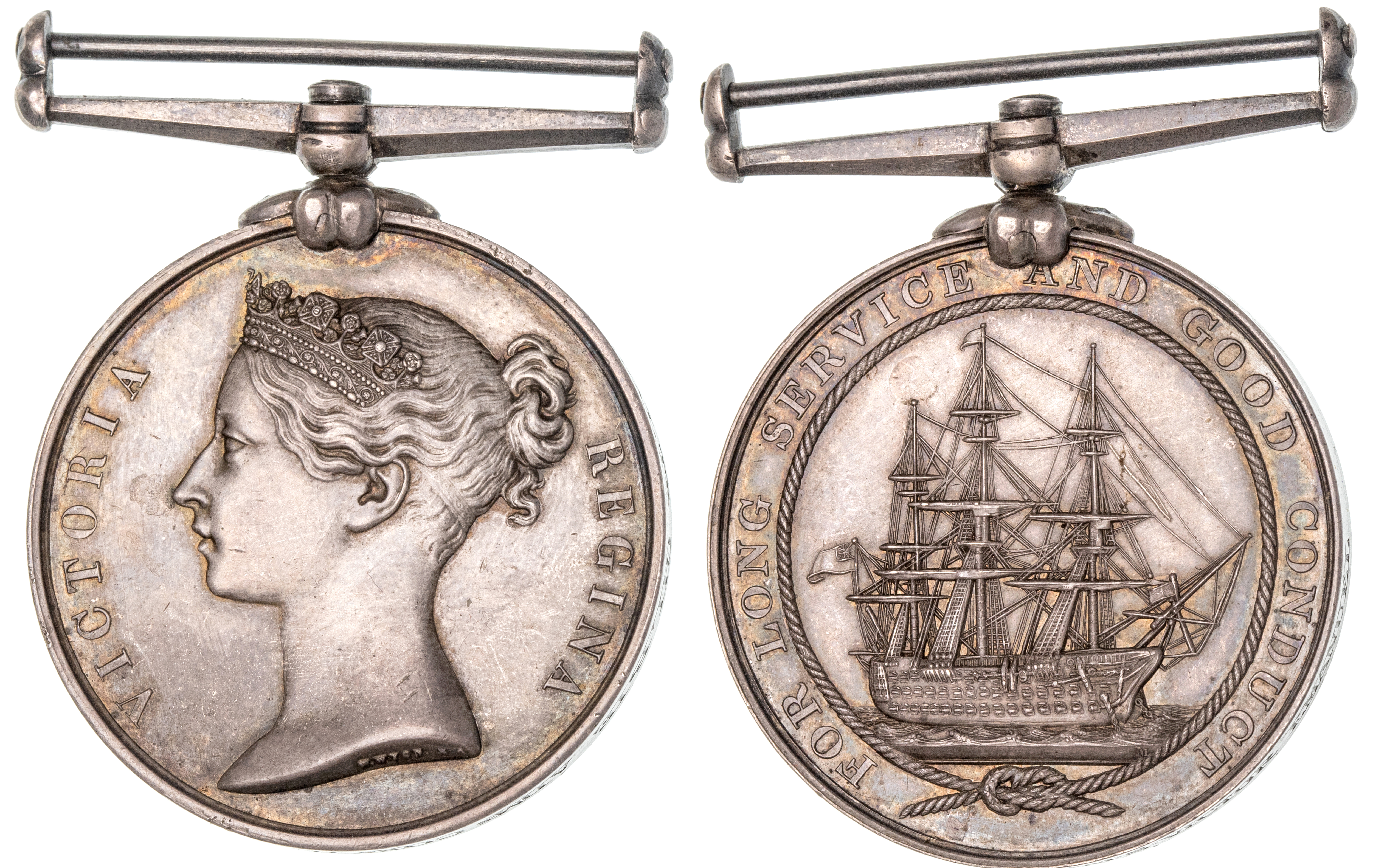 Great Britain, Royal Navy, Naval Long Service & Good Conduct Medal, 1875, EF