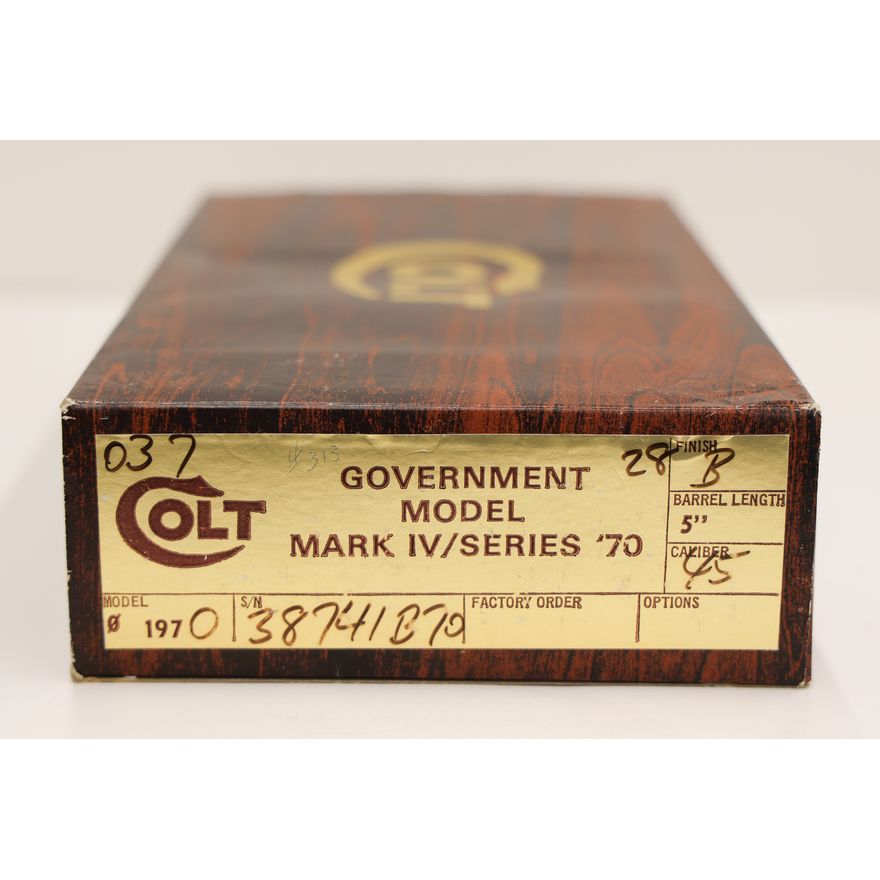 Colt Government Model Mark IV Series '70 Semi Auto Pistol