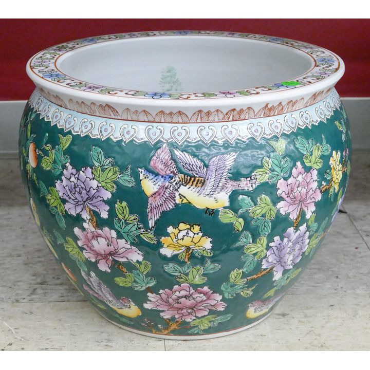 Chinese Porcelain Goldfish Bowl 12''x15''