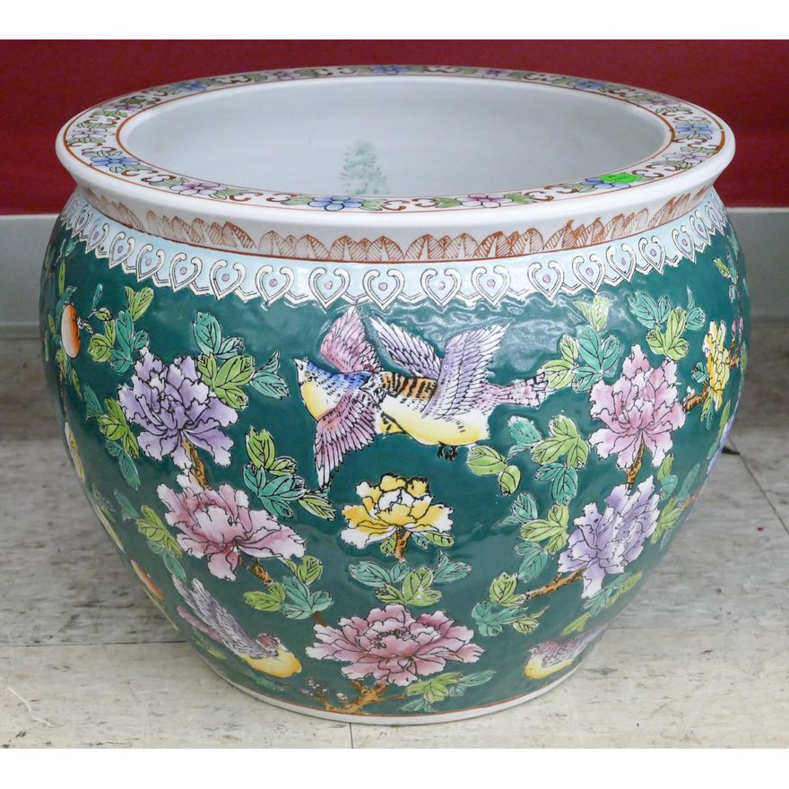 Chinese Porcelain Goldfish Bowl 12''x15''