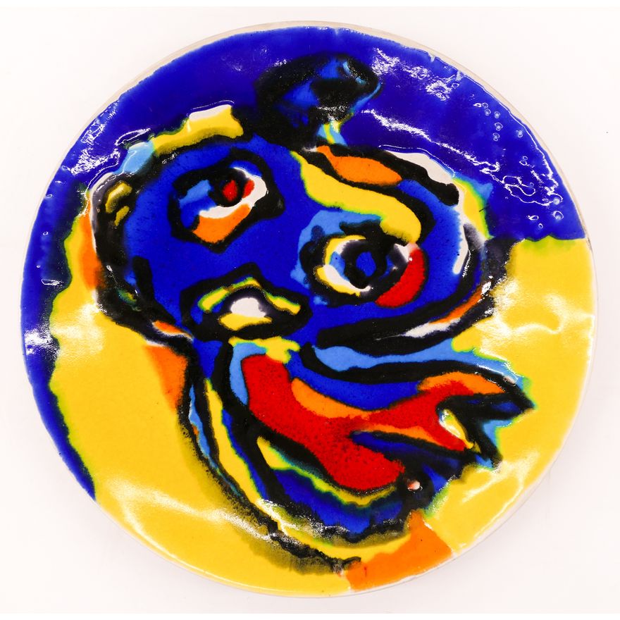 Karel Appel ''Ubu Two'' 1967 Ceramic Charger
