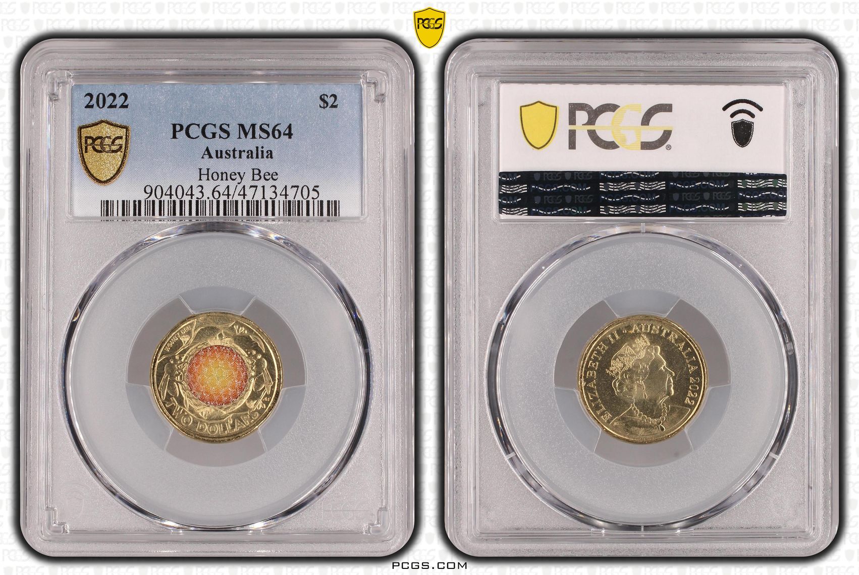 Elizabeth II, Honey Bee, Two Dollar, 2022, PCGS MS64