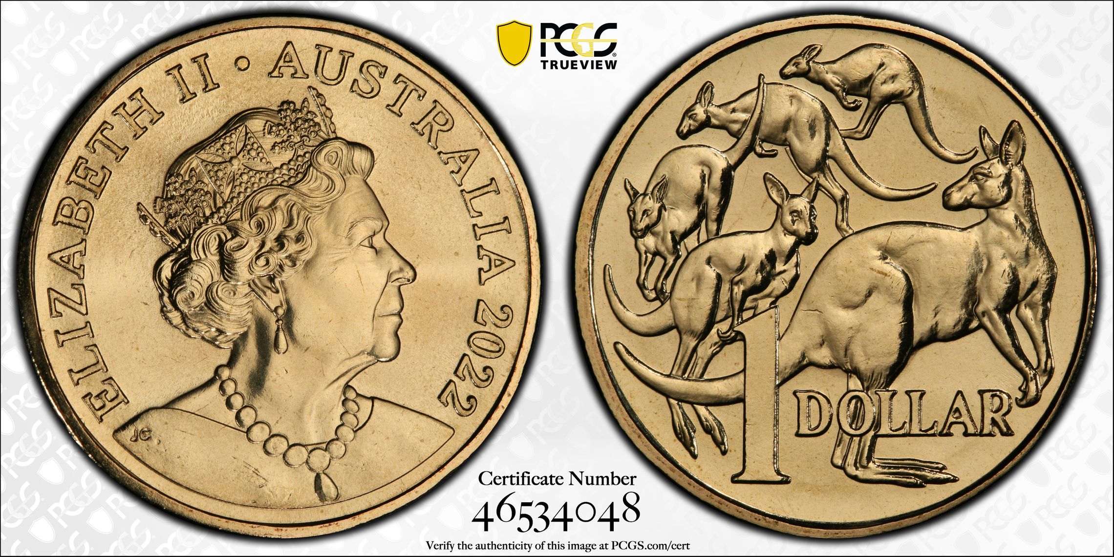 One Dollar, 2022, PCGS MS 68