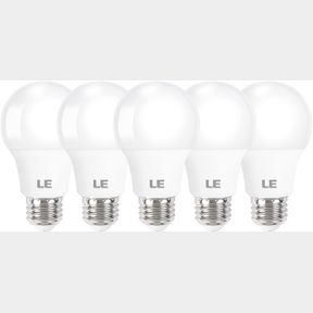 LE LED LIGHT BULBS, 2700K SOFT WARM WHITE LED BULB 60W EQUIVALENT, NON-DIMMABLE, A19 E26 STANDARD MEDIUM BASE, 10000 HOUR LIFETIME