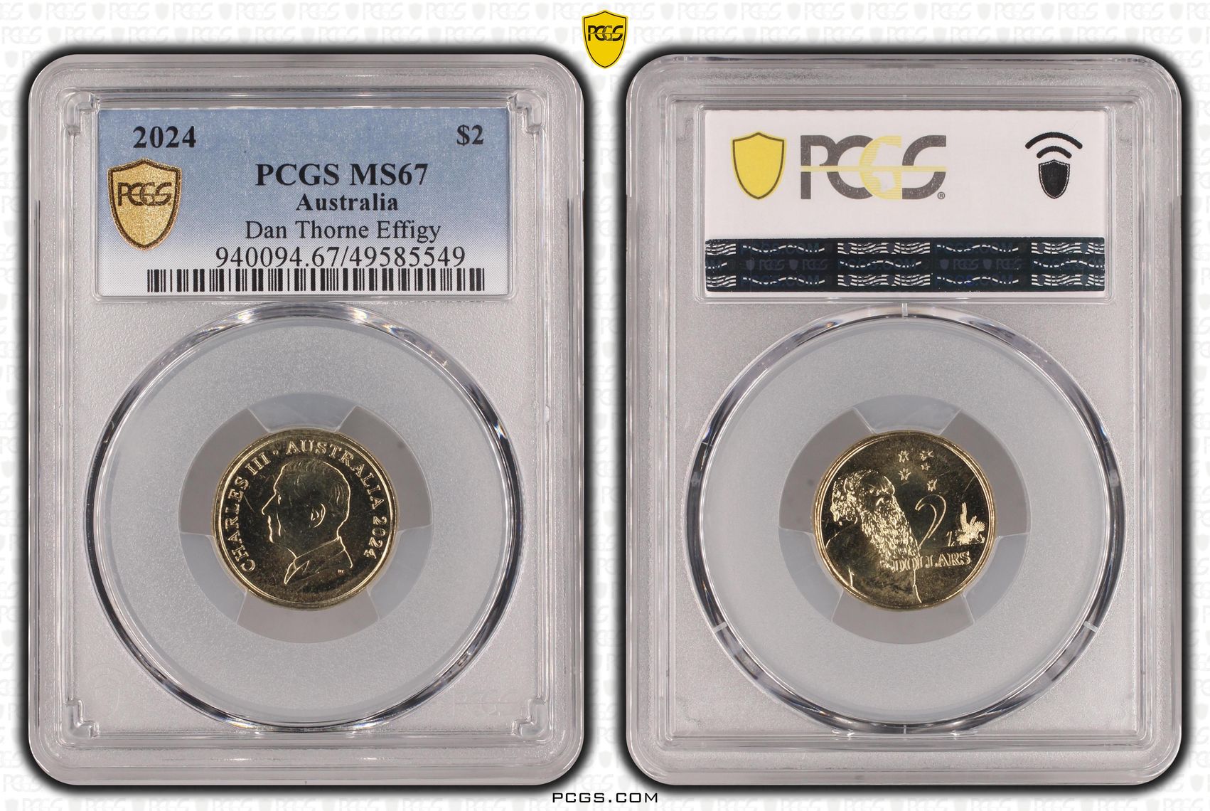 Dan Thorne Effigy, Two Dollar, 2024, PCGS MS67