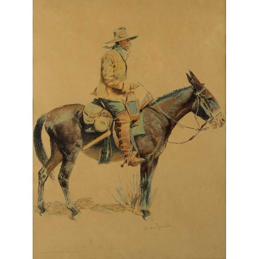 Frederic Remington (1861-1909): An Army Packer, 1901