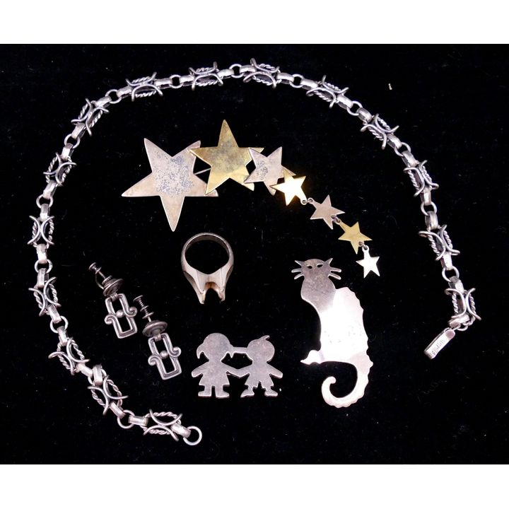 Box Mexican Sterling Jewelry- 116g