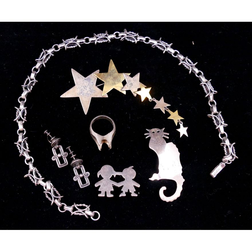 Box Mexican Sterling Jewelry- 116g