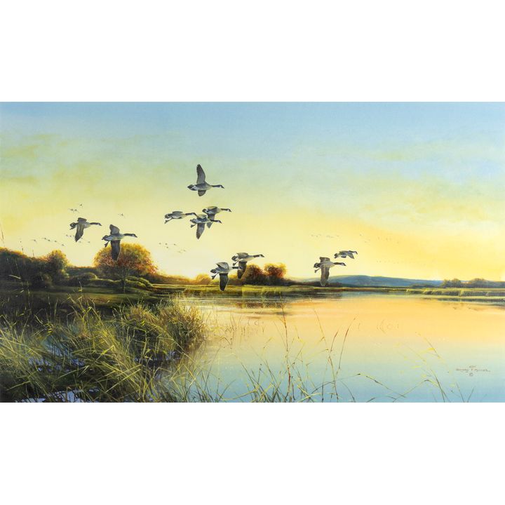 Gregory Messier (1950- ), Geese in Flight
