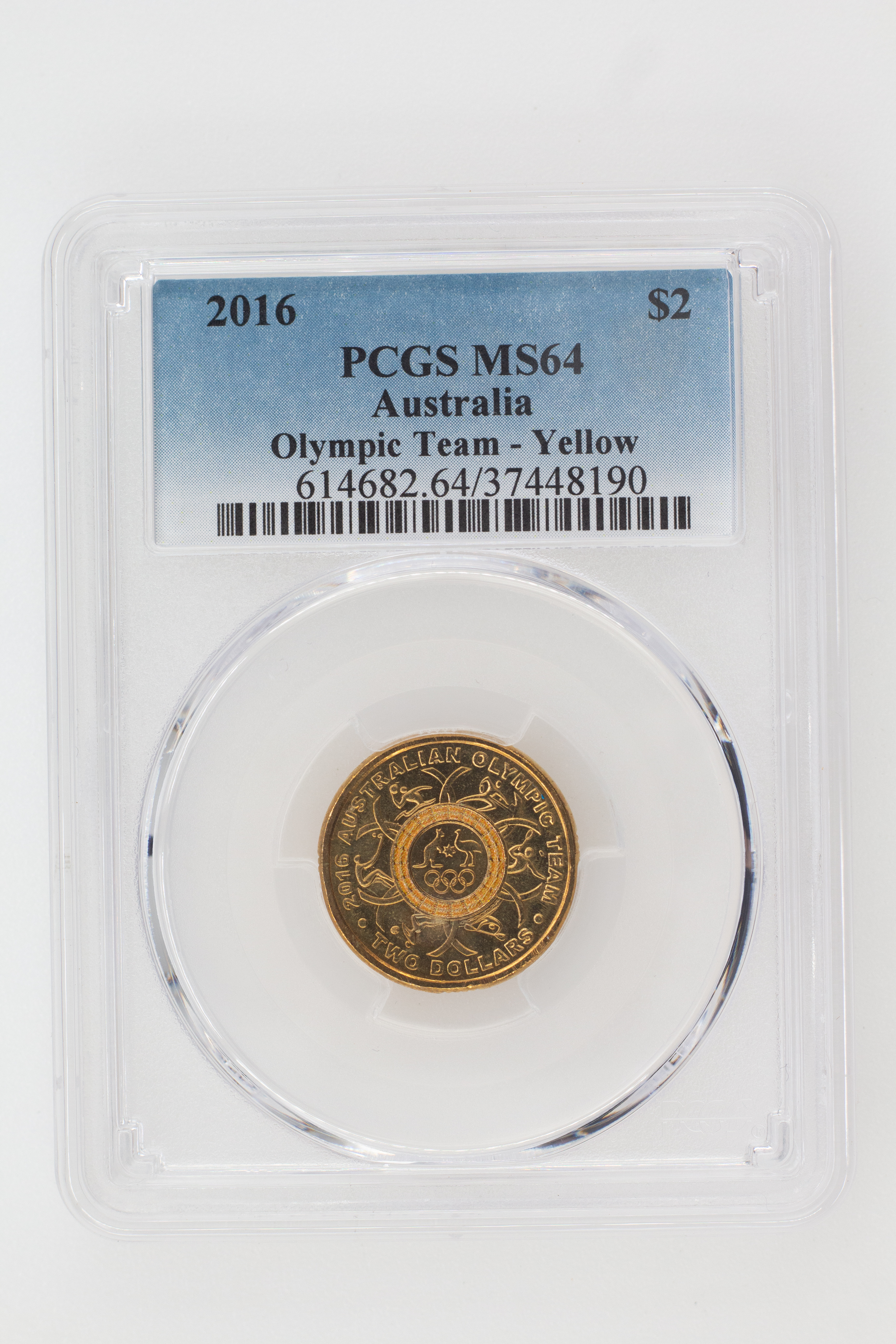 2016 Australia Two Dollar, $2 Olympic Team - Yellow PCGS - MS64 -190