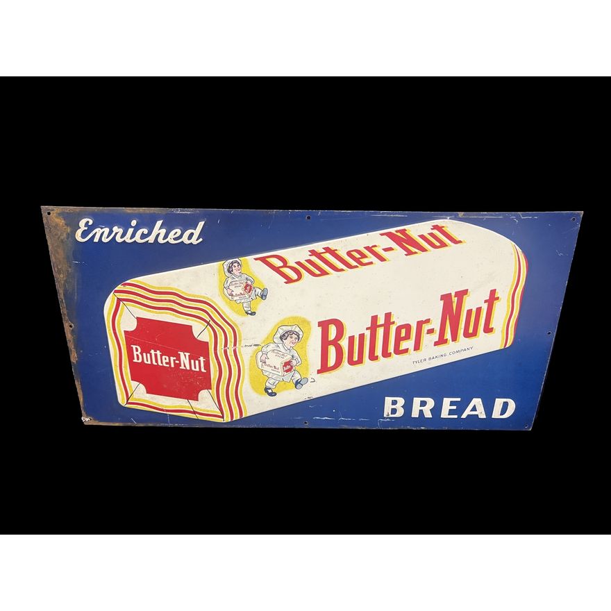 Butternut Bread Tin Metal Country Store Sign