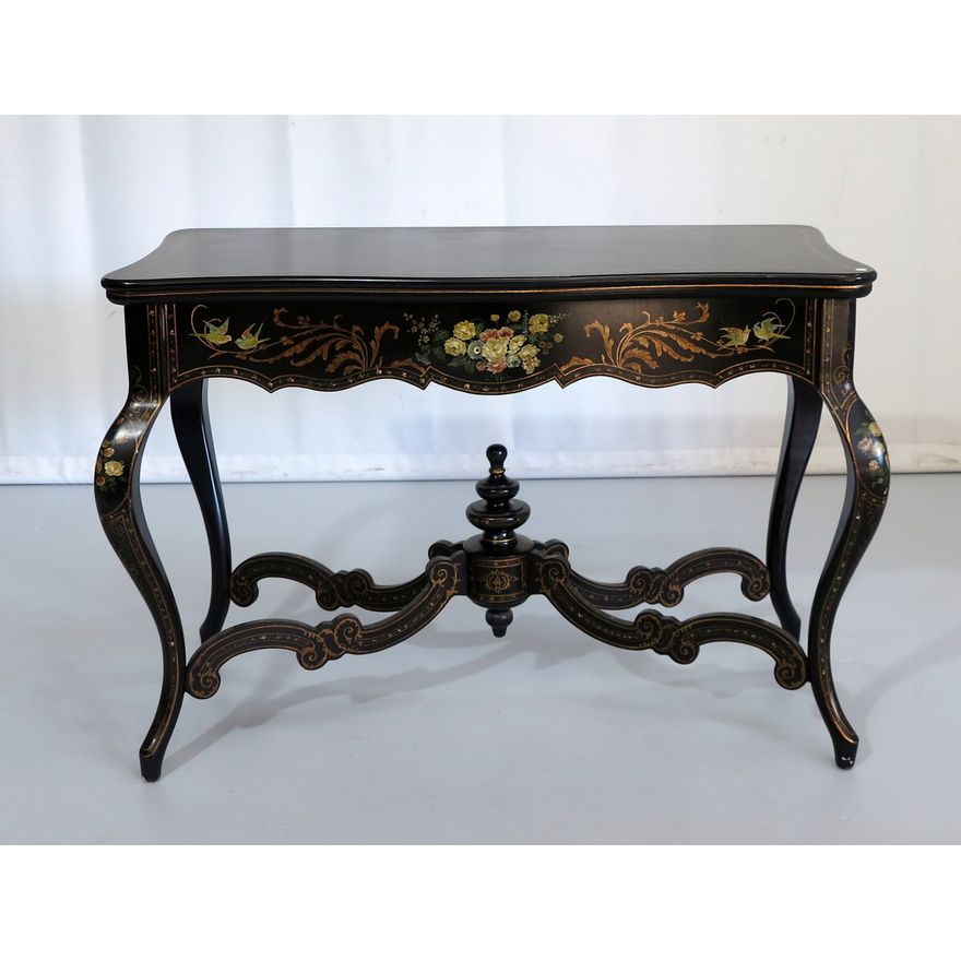 VICTORIAN STYLE LACQUERED CONSOLE TABLE