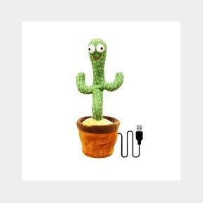 USB Dancing Cactus Mimicking Recording Music Light Up Baby Interactive Toy -51732/3023 B1 (S9)