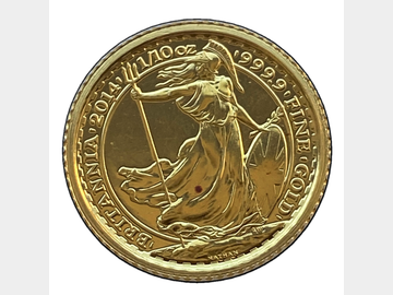2014 ELIZABETH II 1/10TH GOLD BRITANNIA 10 POUND COIN