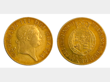 1813 GEORGE III 1YR TYPE MILITARY GUINEA
