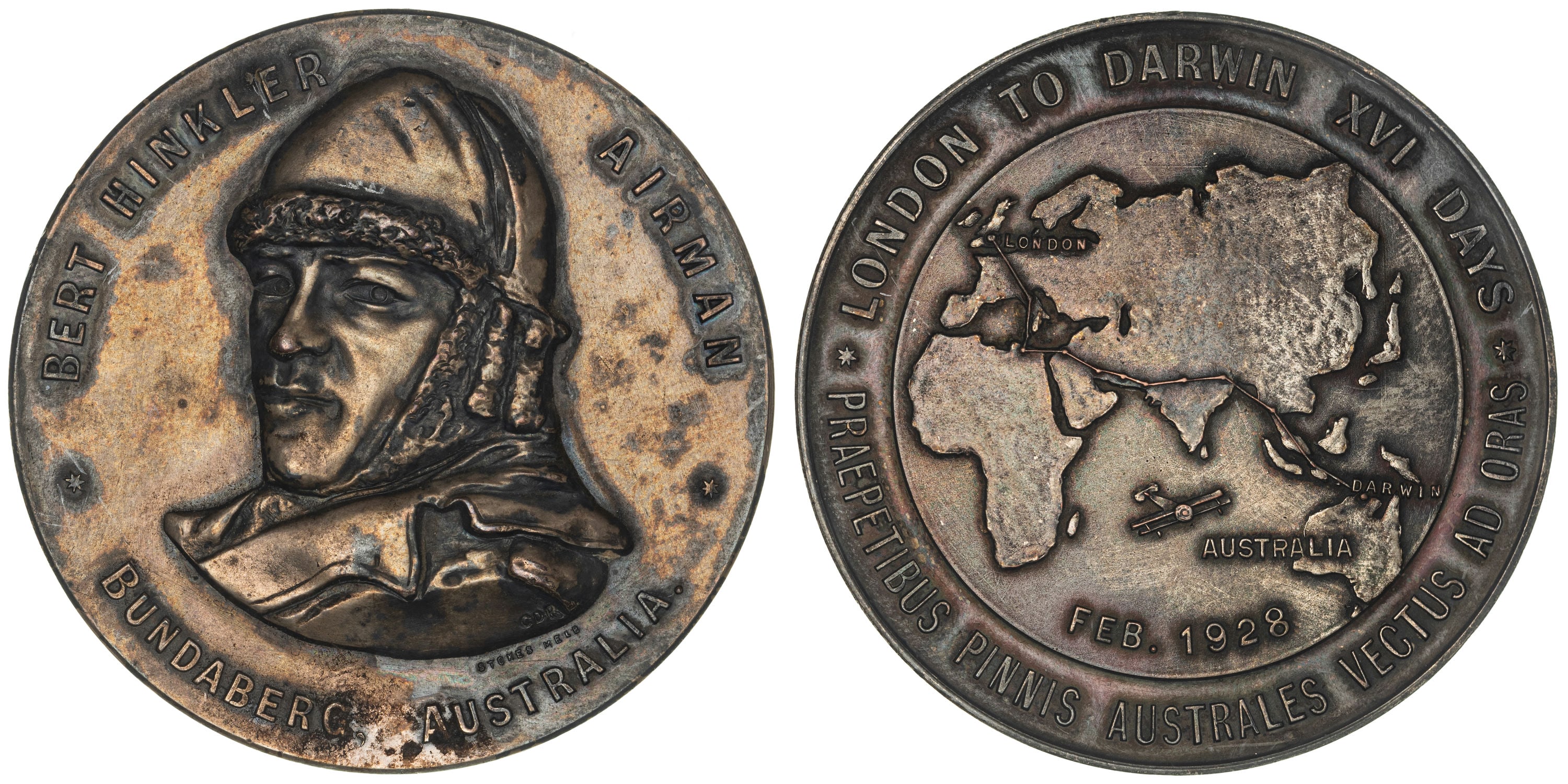Bert Hinkler Medal, 1928, EF