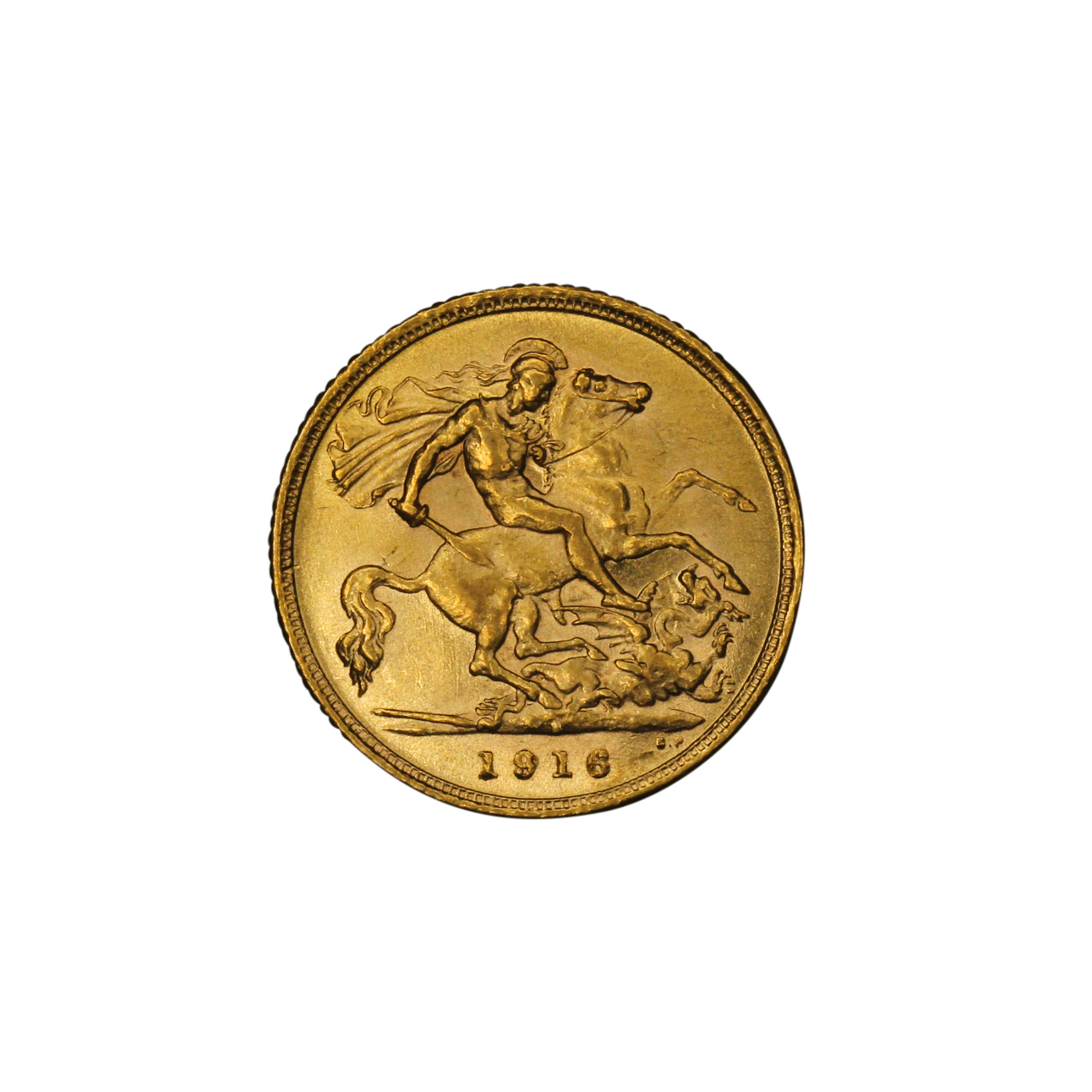 1290. · George V, Half Sovereign, 1916-S, UNC
