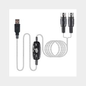 USB to MIDI Cable Converter 2 in 1 PC to Synthesizer Music Studio 1.8m -|Bar 9902032866351 - 51745/12888 SN B3 (S5)