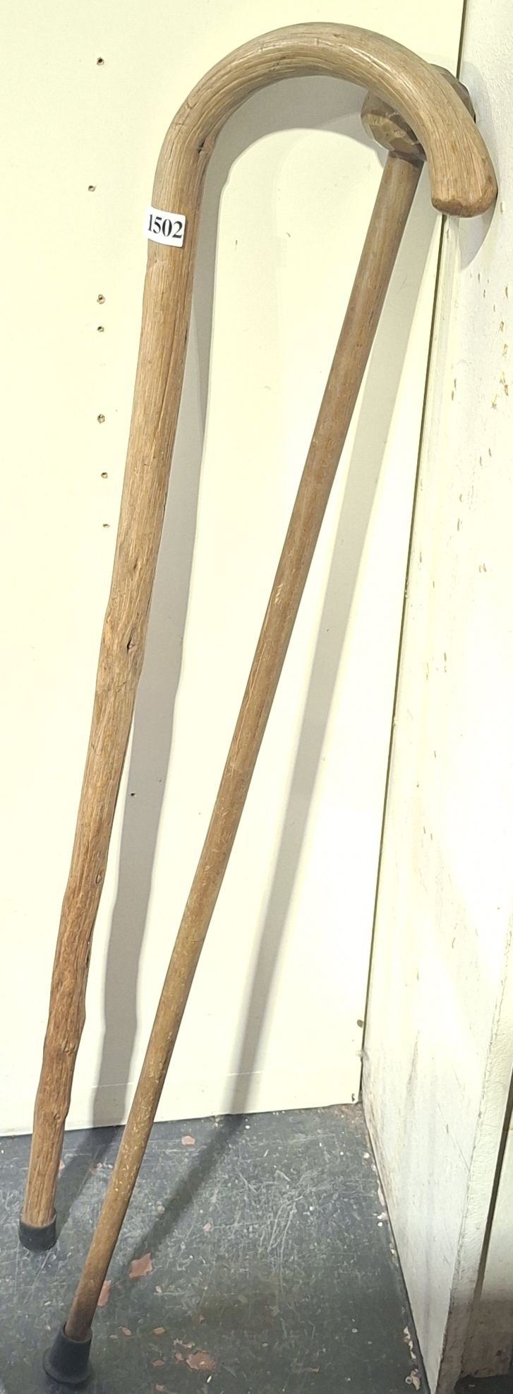 Two Wooden Walking Sticks
