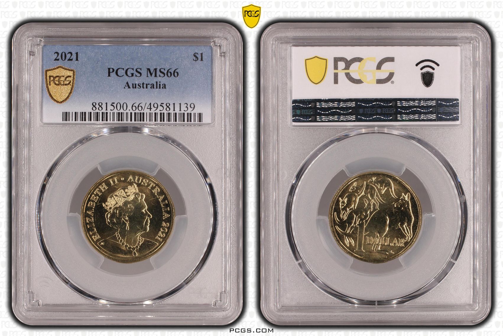 , One Dollar, 2021, PCGS MS66