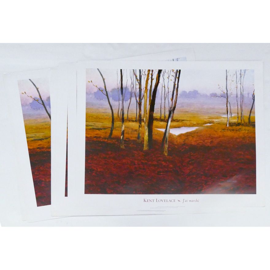 13pc Kent Lovelace ''J'ai marche'' Posters