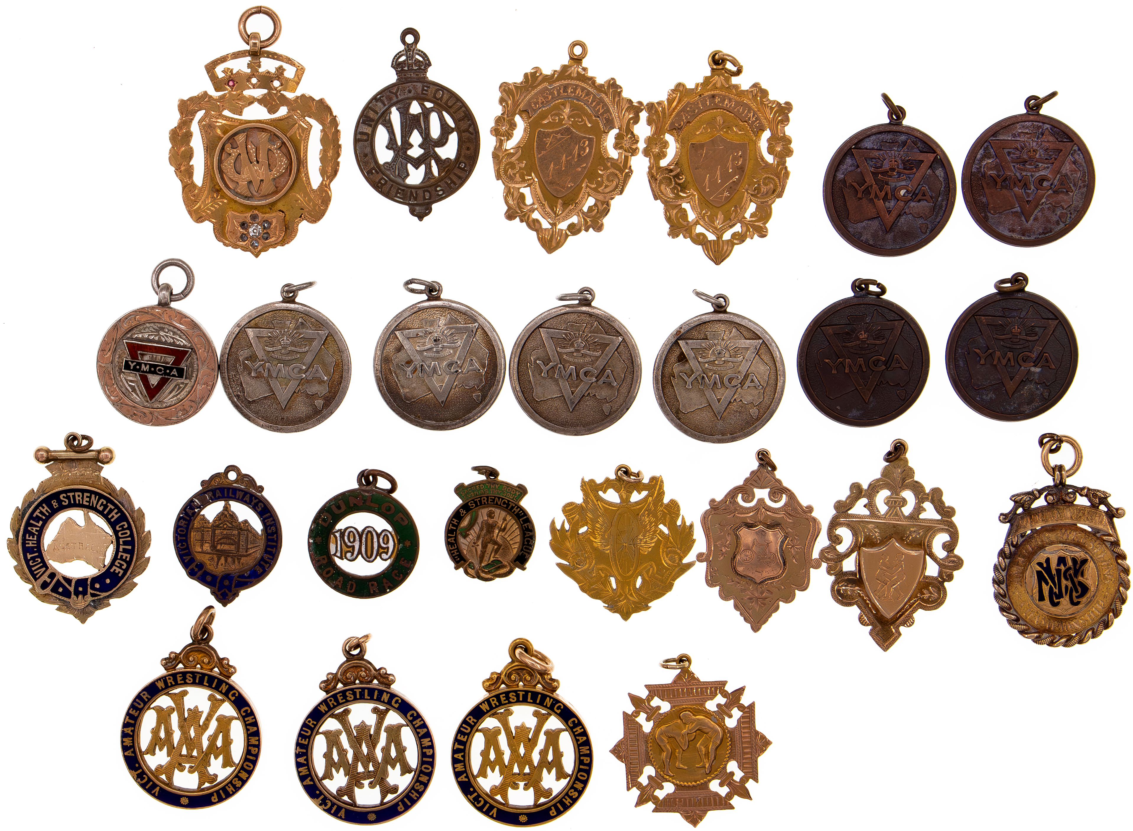 Sporting Medals, 1909 - 1914,