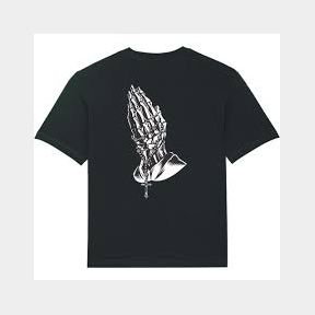 Artful Custom - Mens T-shirts - Blk Praying Hands - M Bar 9901068381364 |51750/14569