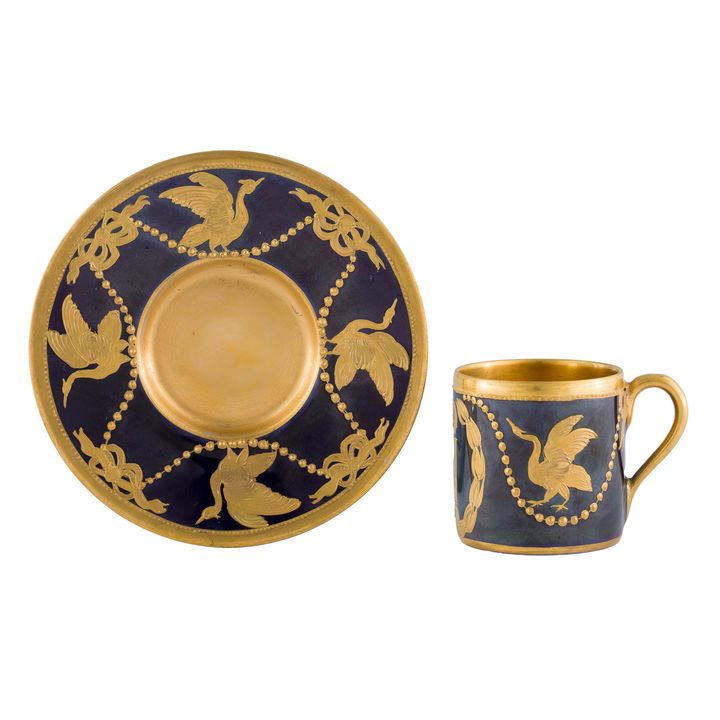 Filiżanka do mokki, Manufactur Conrad Schomburg & Co., Berlin, pocz. XX w.