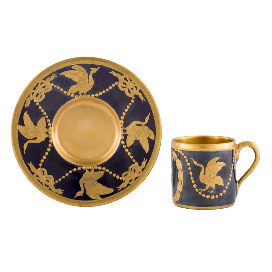 Filiżanka do mokki, Manufactur Conrad Schomburg & Co., Berlin, pocz. XX w.