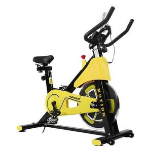 Good quality and effective indoors home spinning bike. Yellow Color|