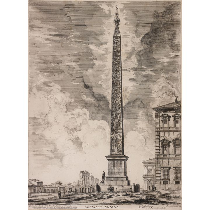 Giovanni Battista Piranesi ''Obelisco Egizio'' 1759 Etching