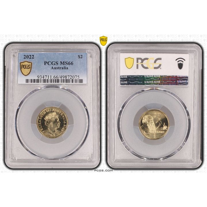 Elizabeth II, Two Dollar, 2022, PCGS MS66