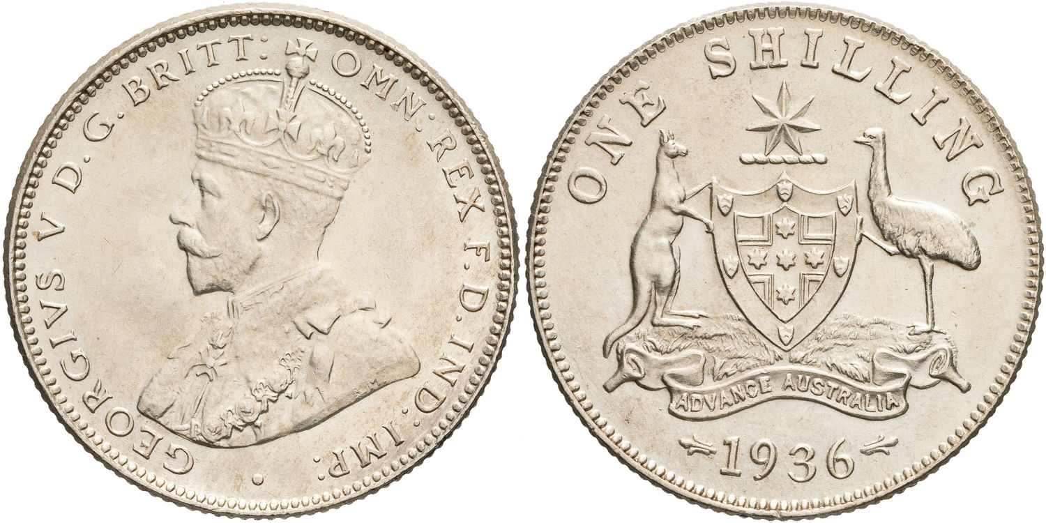 George V, Shilling, 1936, CHU - GEM