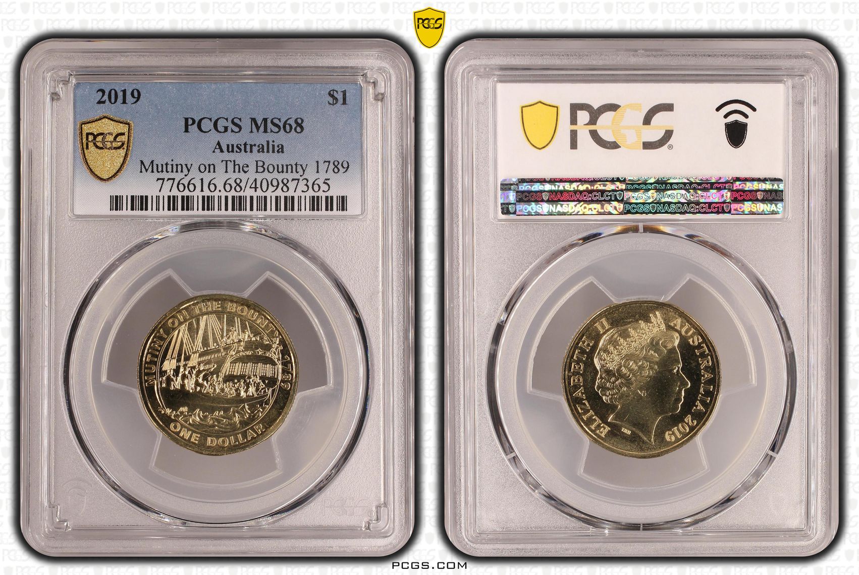 Elizabeth II, One Dollar, 2019, MS68