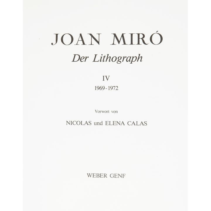 Joan Miro | Album Miro der Litograph IV, 1969-1972