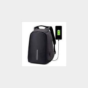 ANTI-THEFT TRAVEL BACKPACK LAPTOP SCHOOL BAG WITH USB CHARGING PORT - NAVY - 52055/10104