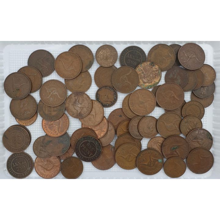 Aus. Pennies / Half Pennies - Approx 400g