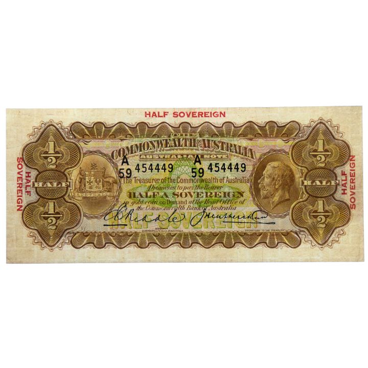 Riddle/Heathershaw, Ten Shillings, 1928, gVF
