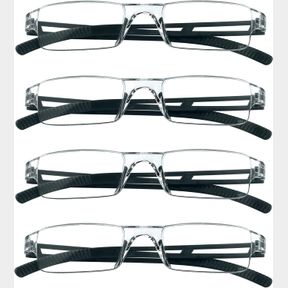 4 PAIRS READING GLASSES, BLUE LIGHT BLOCKING COMPUTER GLASSES WOMEN MEN ANTI EYESTRAIN/GLARE