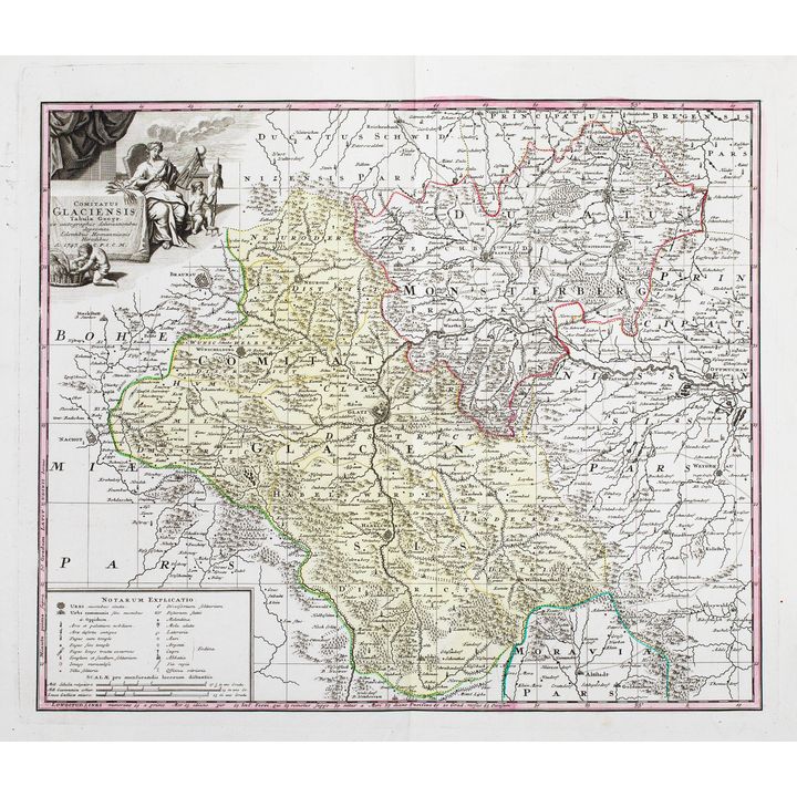 Spadkobiercy Homanna | Comitatus Glaciensis Tabula geogr.