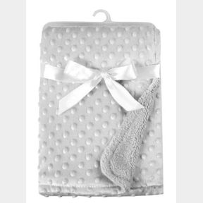 BABY MINK BLANKET FLEECE LINE 102X76CM GREY - 52067/1010