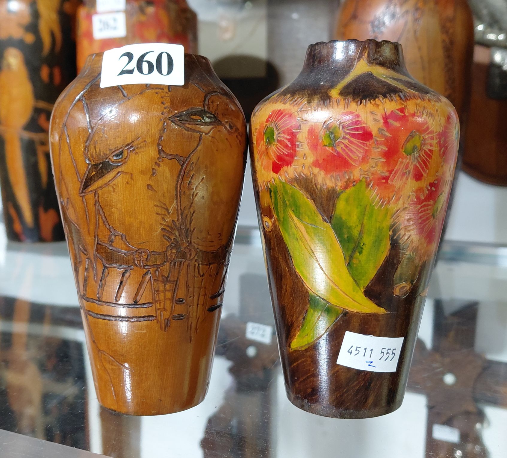 260 · POKERWORK VASES