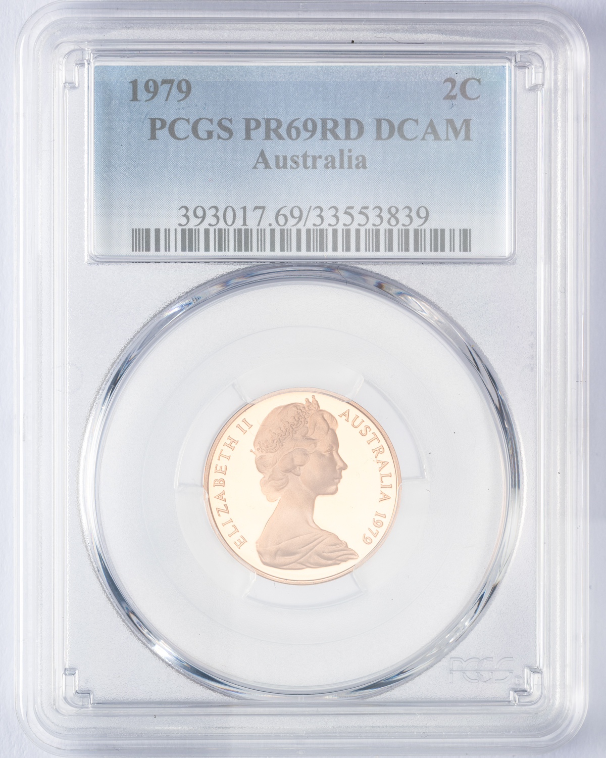 Elizabeth II, Two Cent, 1979, PCGS PR69DCAM