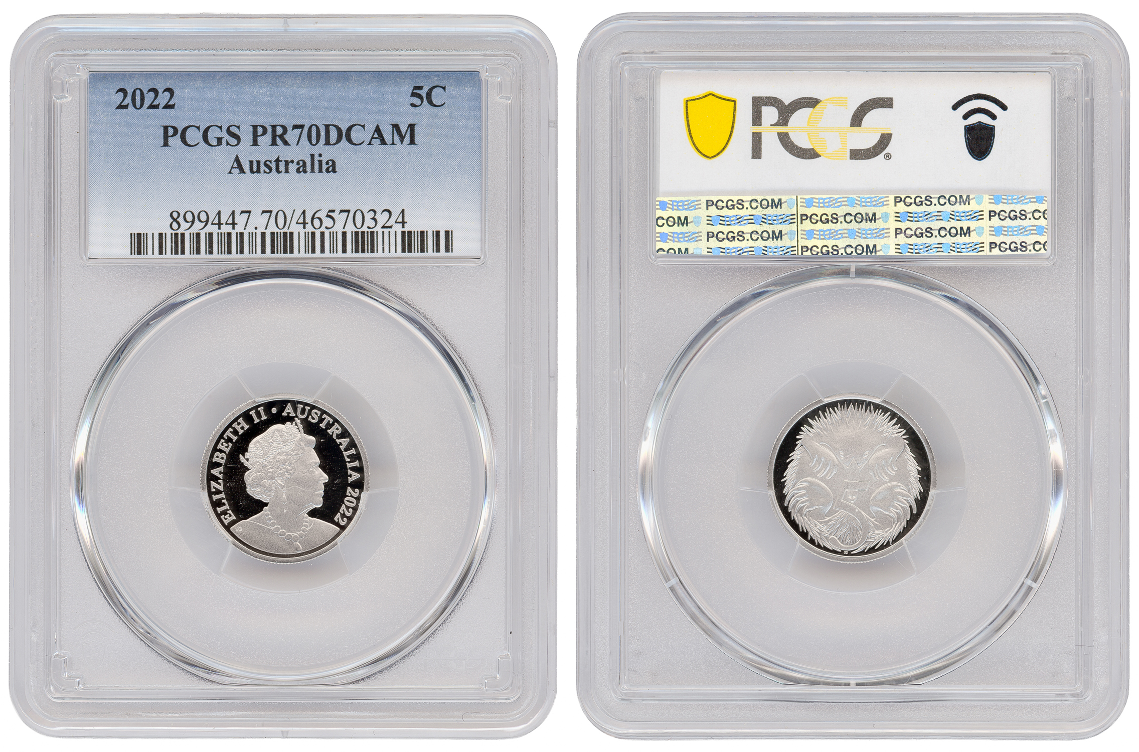 Five Cent, 2022, PCGS PR70DCAM