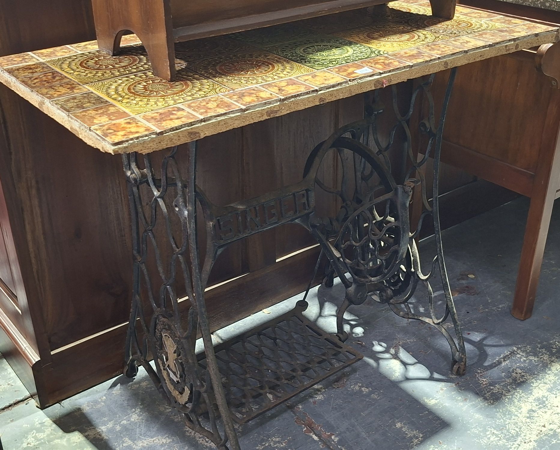 Tile Top Garden Table