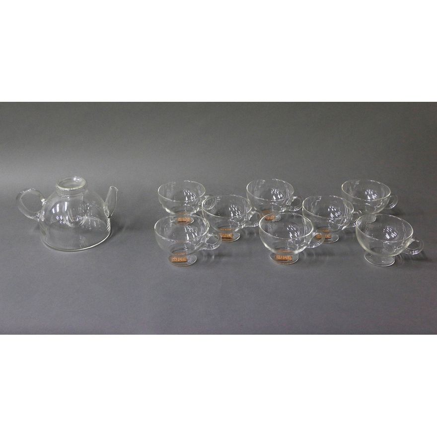Ole Palsby (1935-2010) for Eva-Trio - A clear glass tea set