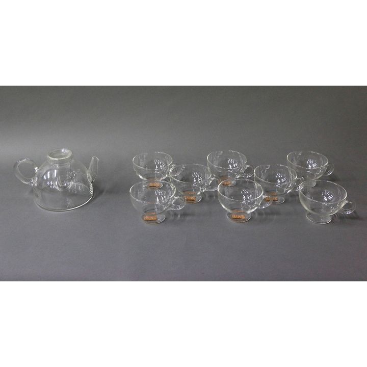 Ole Palsby (1935-2010) for Eva-Trio - A clear glass tea set