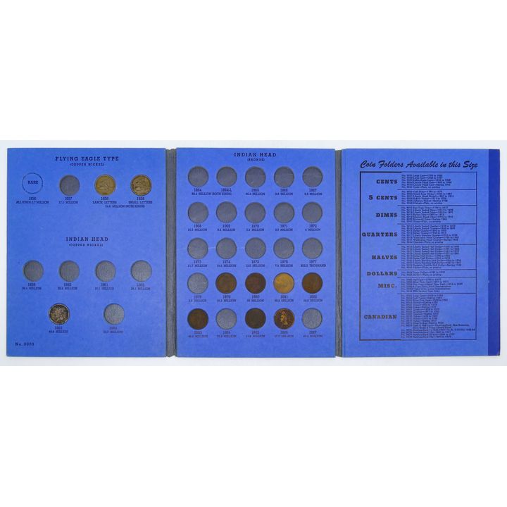 US Flying Eagle to Indian Head Cent Blue Book 28pc