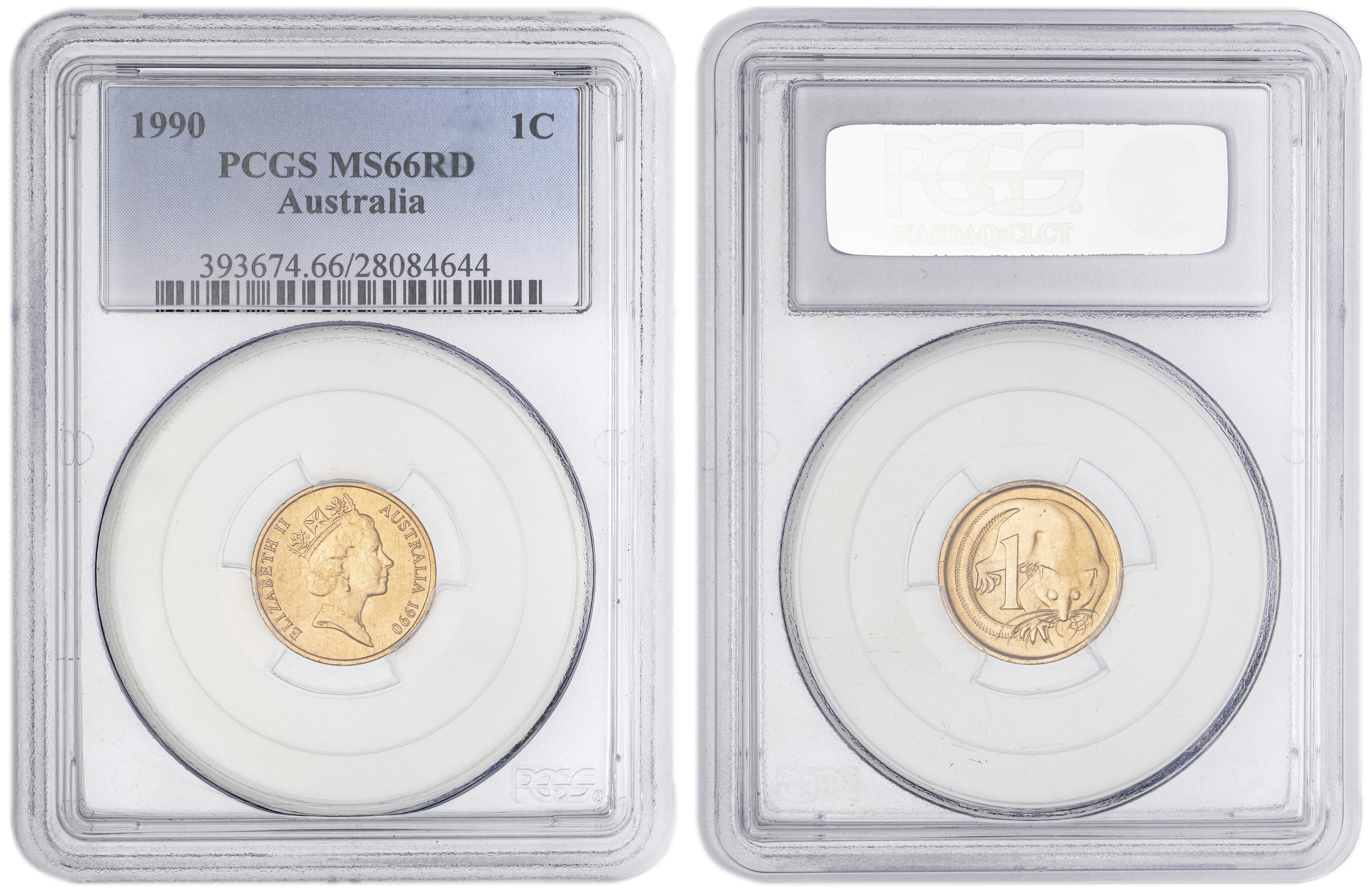 60 · One Cent, 1990, PCGS MS66RD